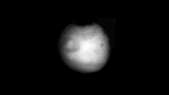 Un fantôme ? Non, voici Mars vue par l'imageur thermique qu'Europa Clipper. © Nasa, JPL-Caltech, ASU
